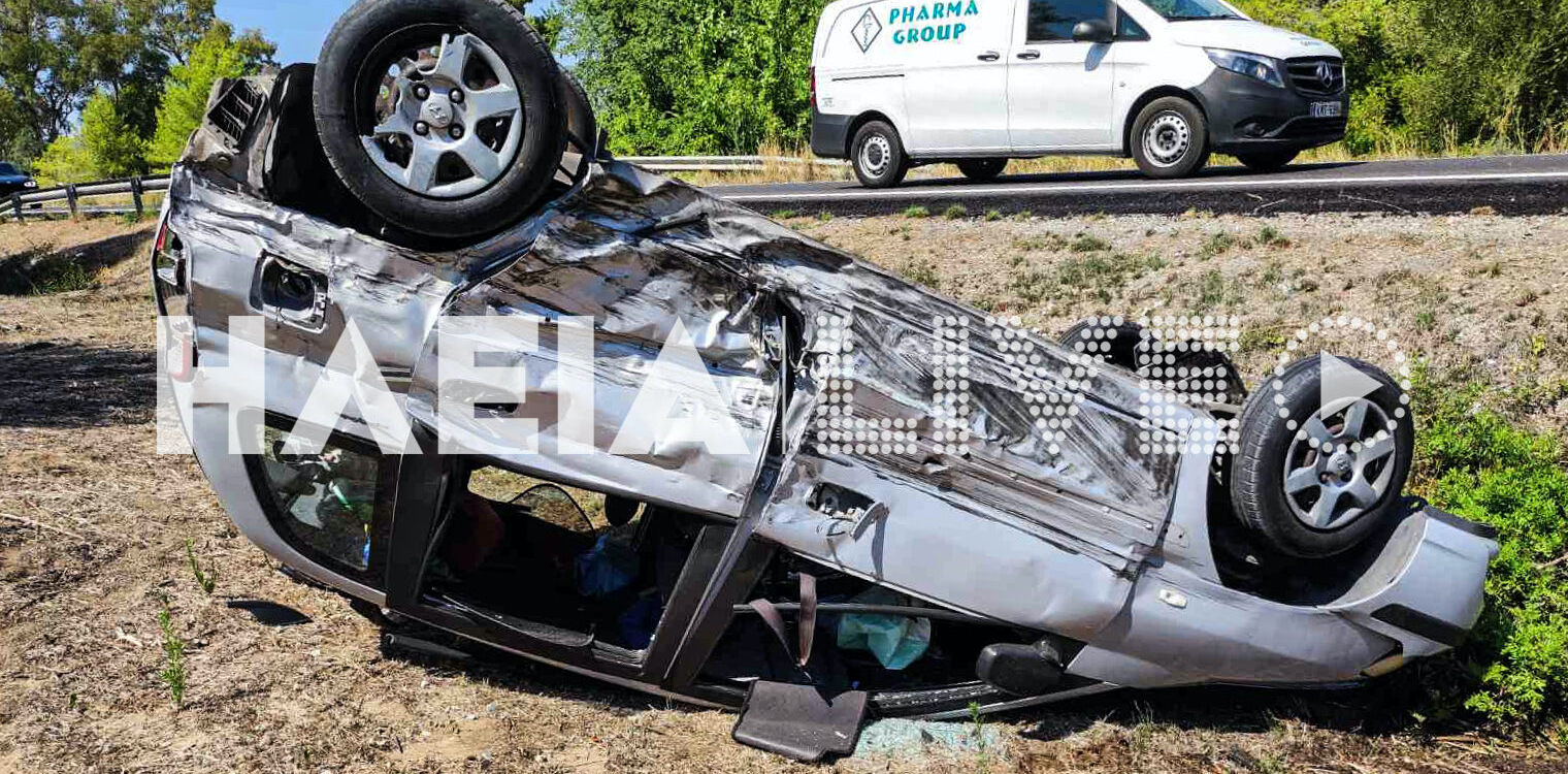 Ζαχάρω: Σοβαρό τροχαίο στην Πύργου - Κυπαρισσίας με δύο τραυματίες