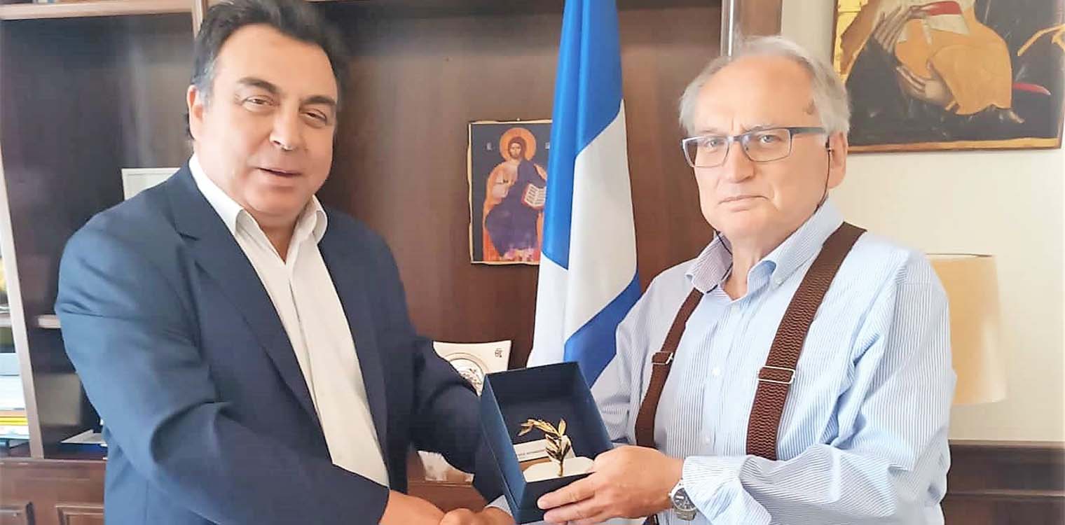 Στον Δήμαρχο Πύργου ο καθηγητής Φυσικής Διαστήματος του ΕΚΠΑ Ξενοφώντας Μουσάς