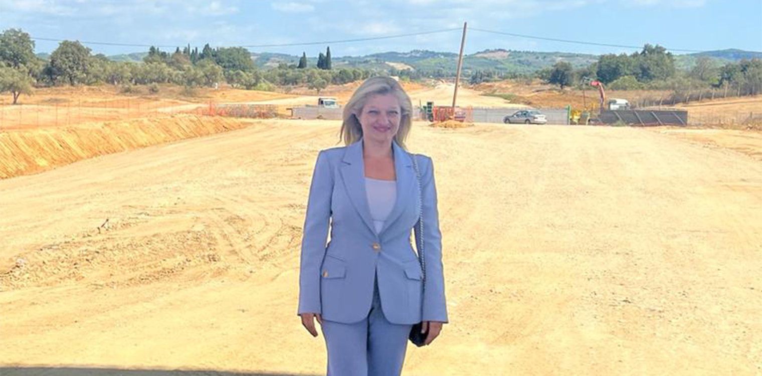 Αυγερινοπούλου: Επίσκεψη στα εργοτάξια του αυτοκινητοδρόμου «Πάτρας – Πύργου»
