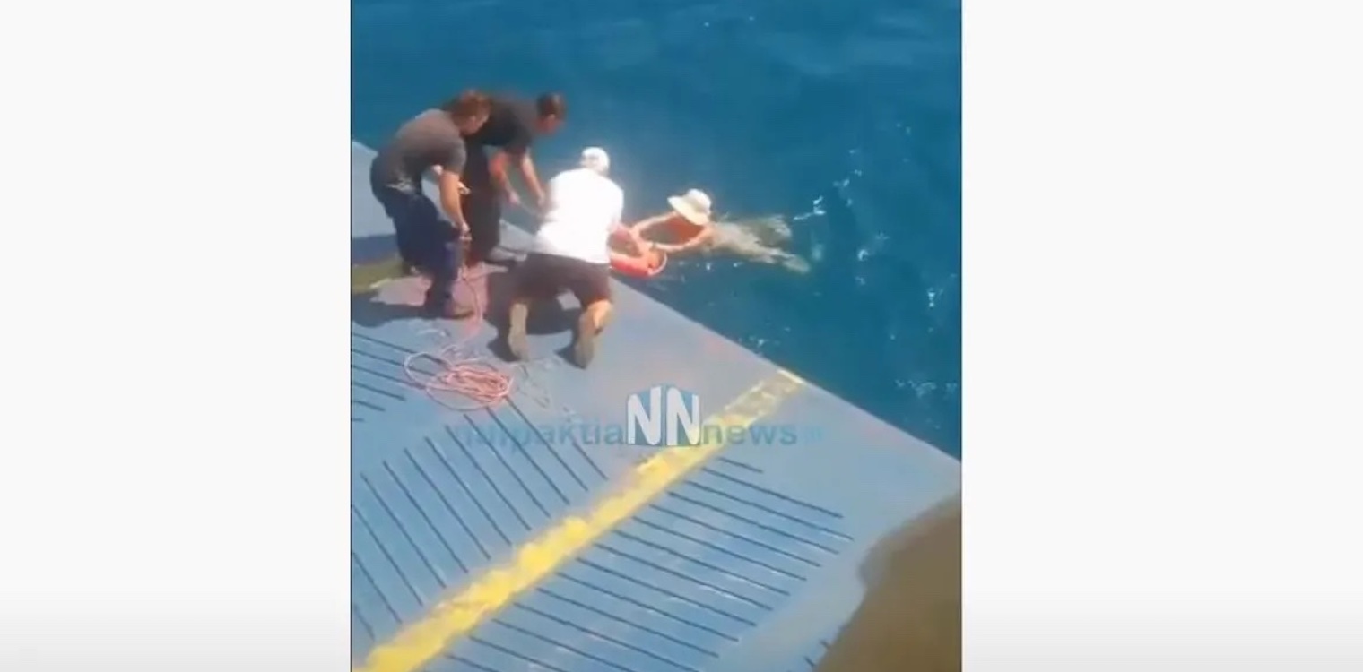 Ρίο – Αντίρριο :Δύο ηλικιωμένες έσωσε Ferry boat- Παρασύρθηκαν από τα θαλάσσια ρεύματα (video)