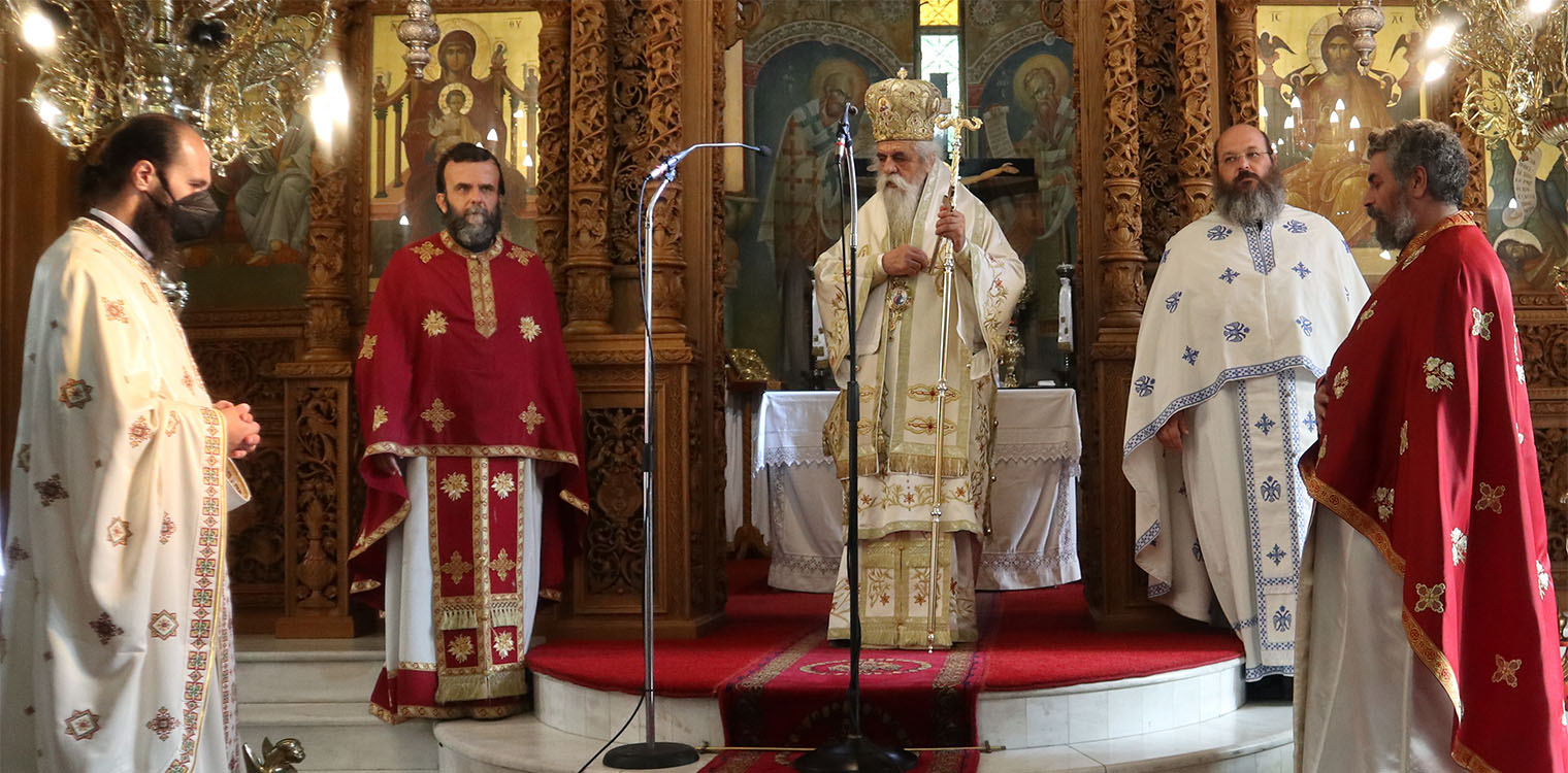 Ο Θεοφιλέστατος Επίσκοπος Ωλένης κ. Αθανάσιος, στην εορτή της «Παναγίας της Γοργοεπήκοου», στον Πύργο