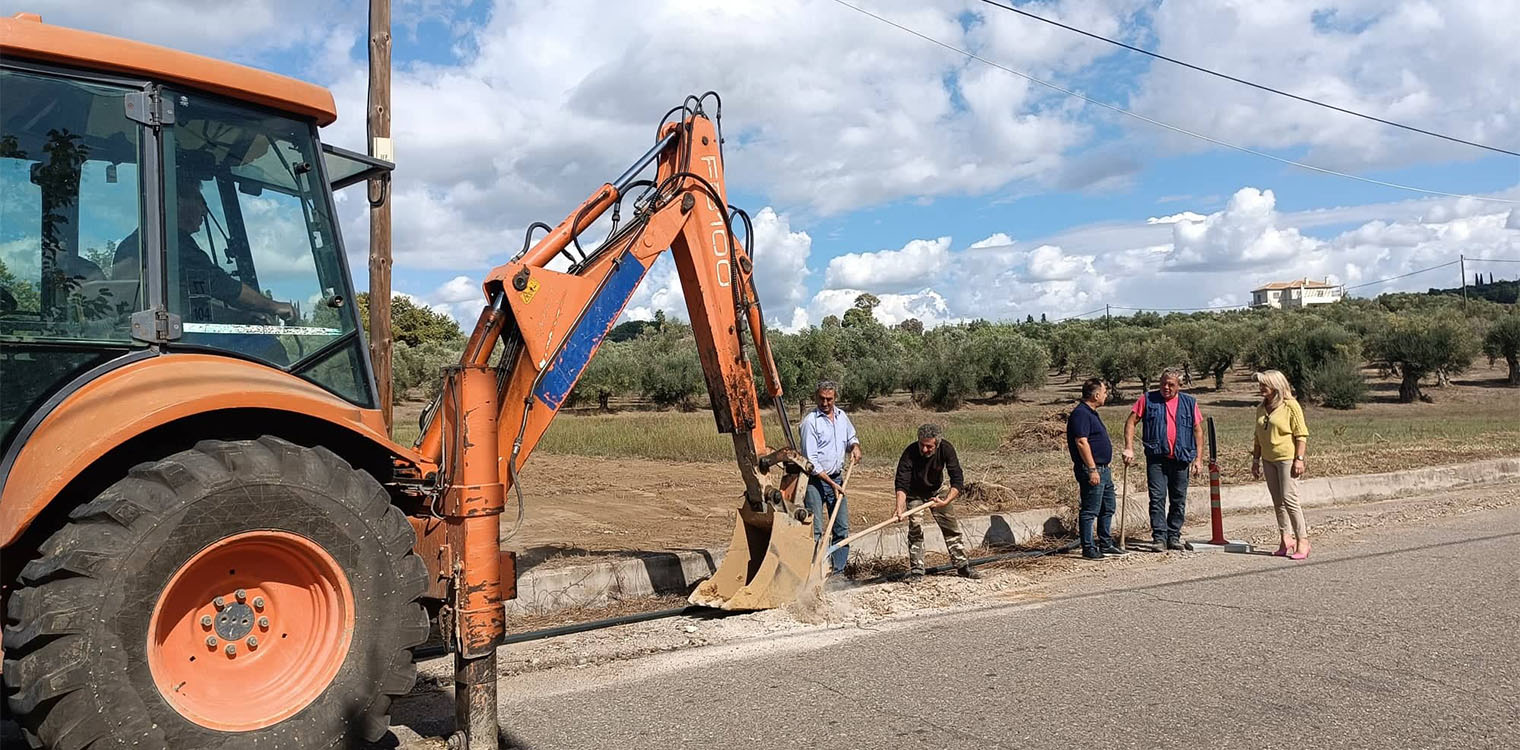Τέλος το χρόνιο πρόβλημα της διαρροής νερού σε Άγιο Γεώργιο και Λαστέικα - Αντικατάσταση αγωγού ύδρευσης από τη ΔΕΥΑ Πύργου