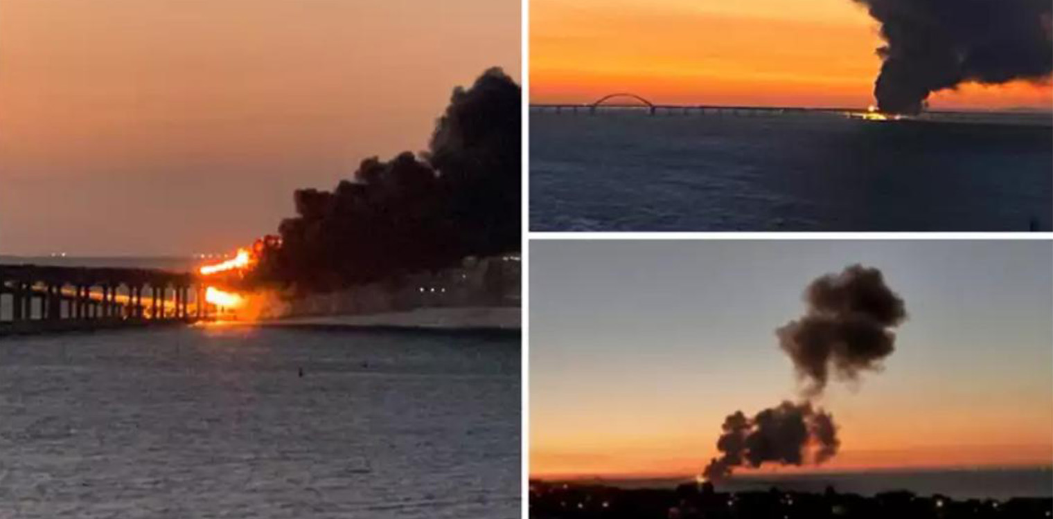Μεγάλη έκρηξη στη γέφυρα που συνδέει την Κριμαία με τη Ρωσία