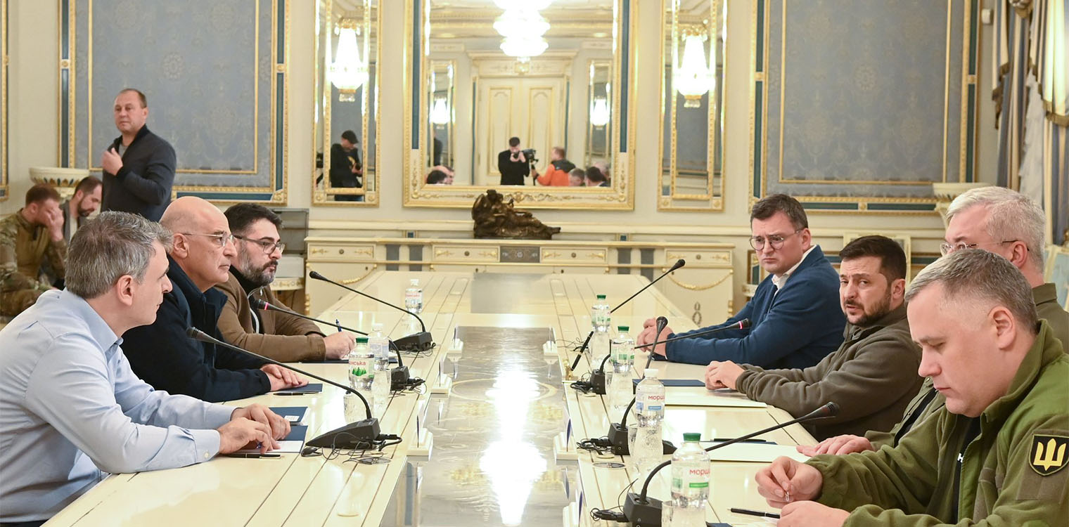 Μήνυμα Δένδια για την Τουρκία από το Κίεβο – Η συνάντηση με Ζελένσκι