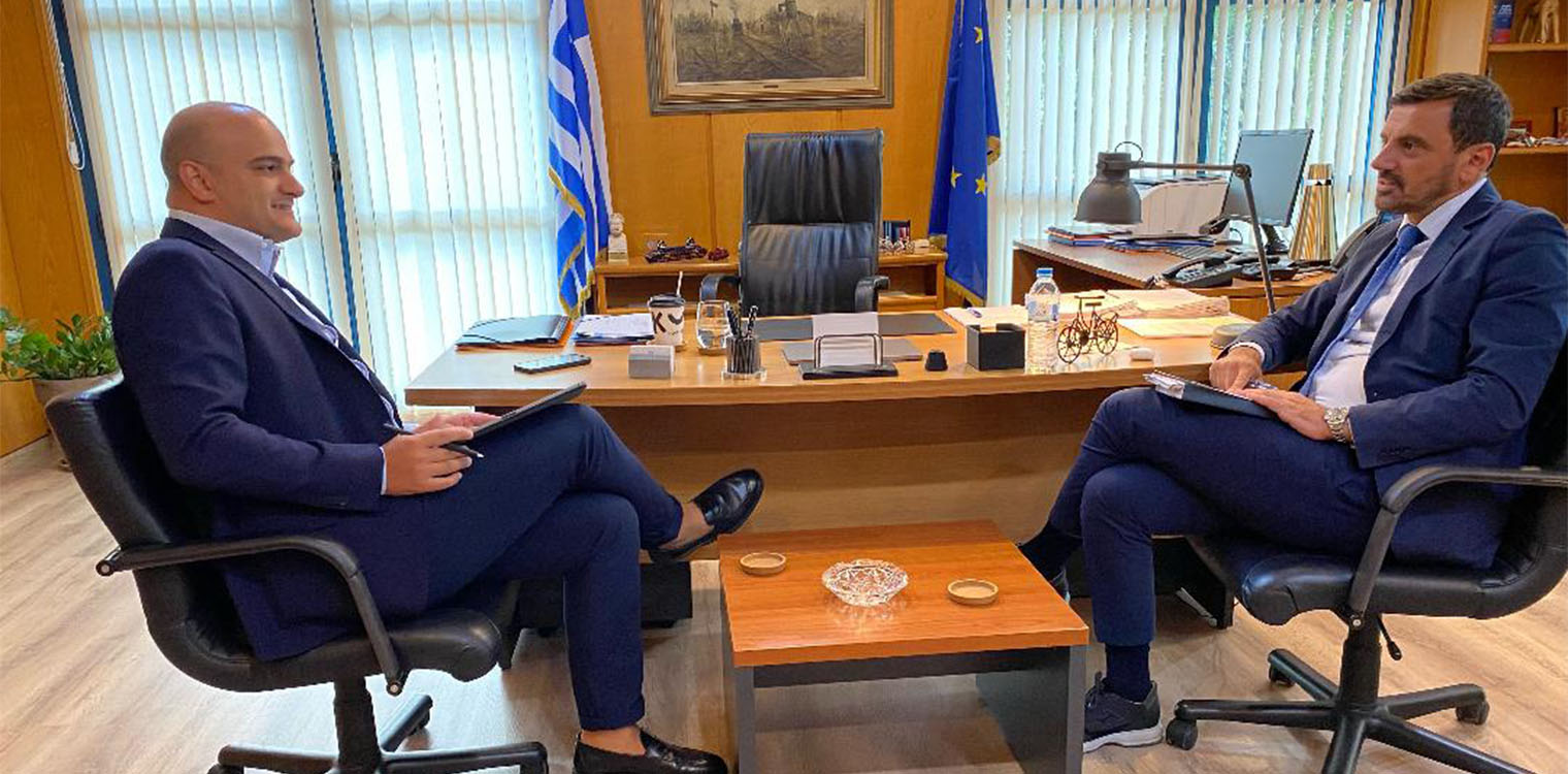 Ουσιαστική συζήτηση Α. Νικολακόπουλου με Γενικό γραμματέα μεταφορών Ι. Ξιφαρά - Ζήτησε γρήγορες διαδικασίες για την σιδηροδρομική γραμμή