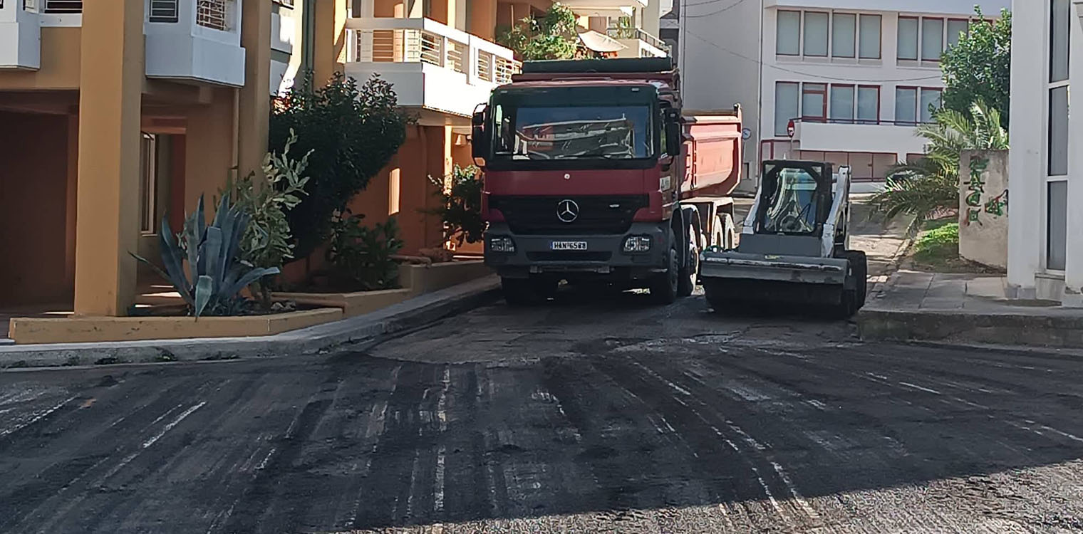 Δήμος Πύργου: Συνεχίζονται οι ασφαλτοστρώσεις στον Πύργο
