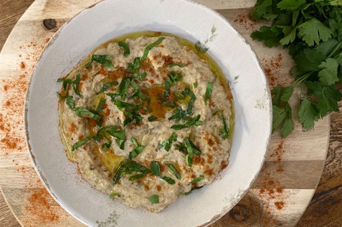 Λιβανέζικη μελιτζανοσαλάτα (moutabal)