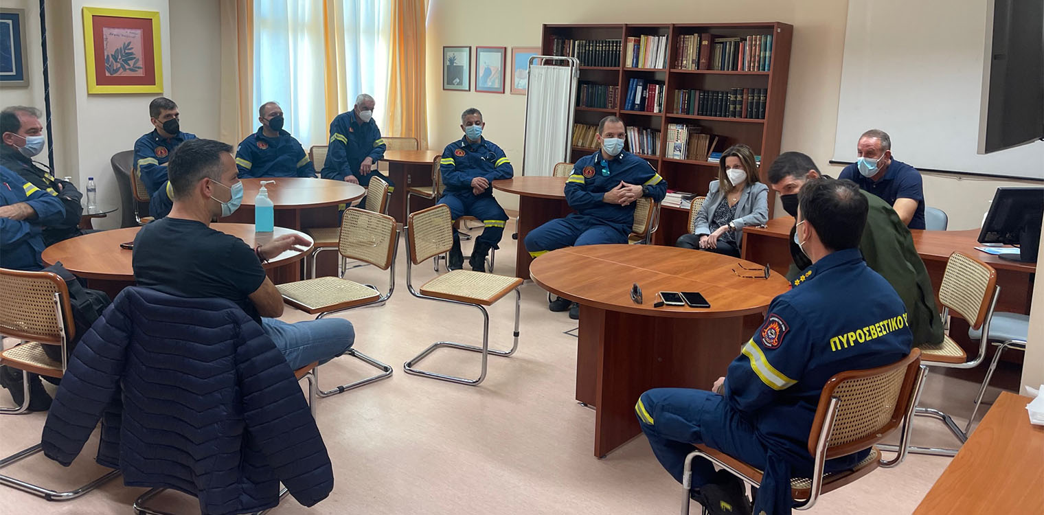 Επίσκεψη του Διοικητή της Πυροσβεστικής Υπηρεσίας Πύργου στο ΓΝ Ηλείας