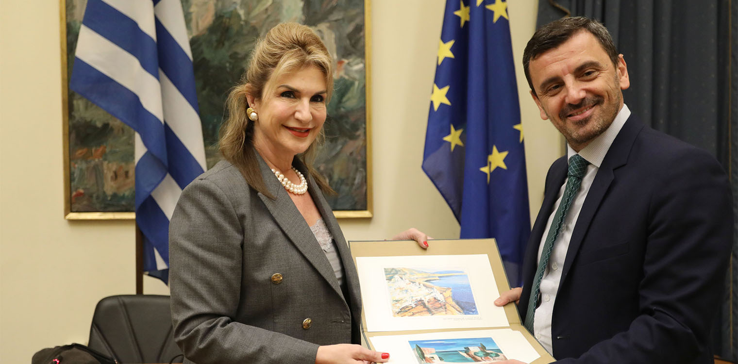 Νικολακόπουλος: Εθιμοτυπική συνάντηση του Προεδρείου της ΚΟΦ Ελλάδας-Παναμά με την Πρέσβη του Παναμά στην Αθήνα