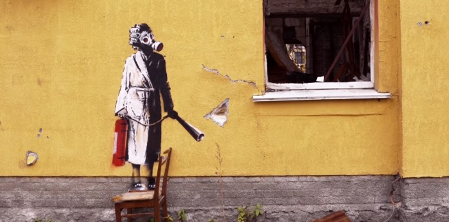 Ουκρανία: Προσπάθησαν να... κλέψουν τοιχογραφία του Banksy