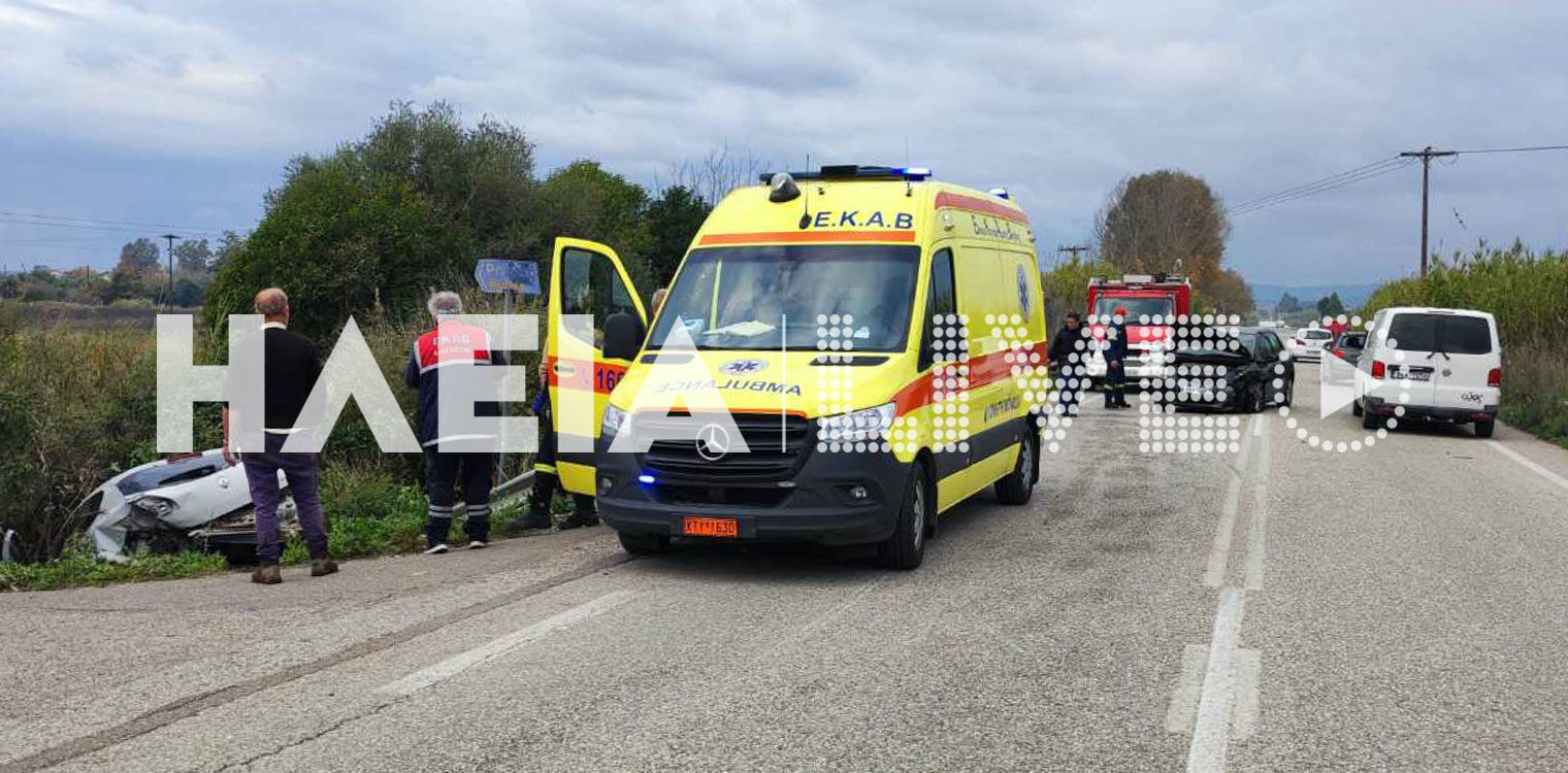 Πύργου - Κυπαρισσίας: Σφοδρή νωτομετωπική σύγκρουση δύο ΙΧ - Ευτυχώς χωρίς τραυματίες