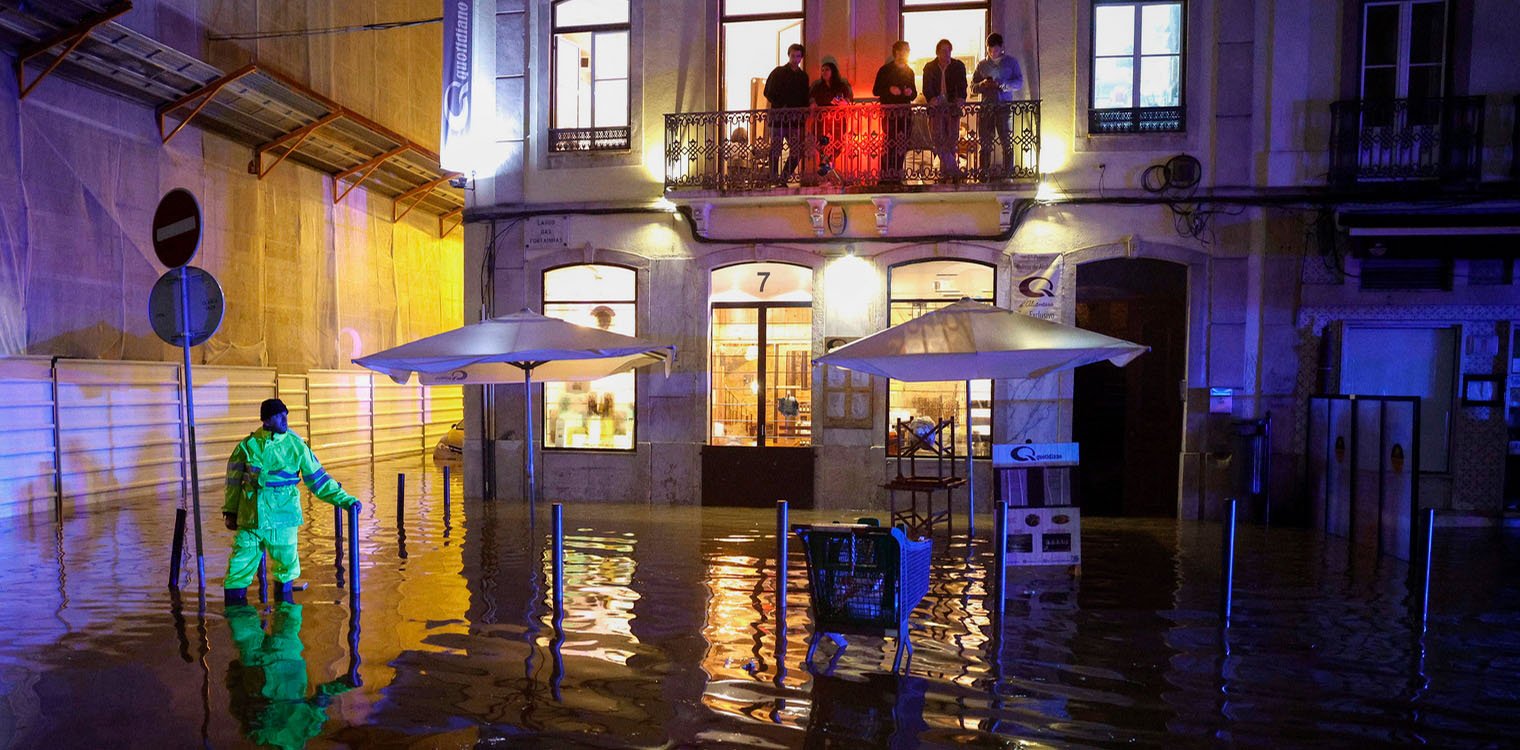 Λισαβόνα: Σε κατάσταση συναγερμού η πόλη λόγω πλημμυρών, τουλάχιστον μια νεκρή