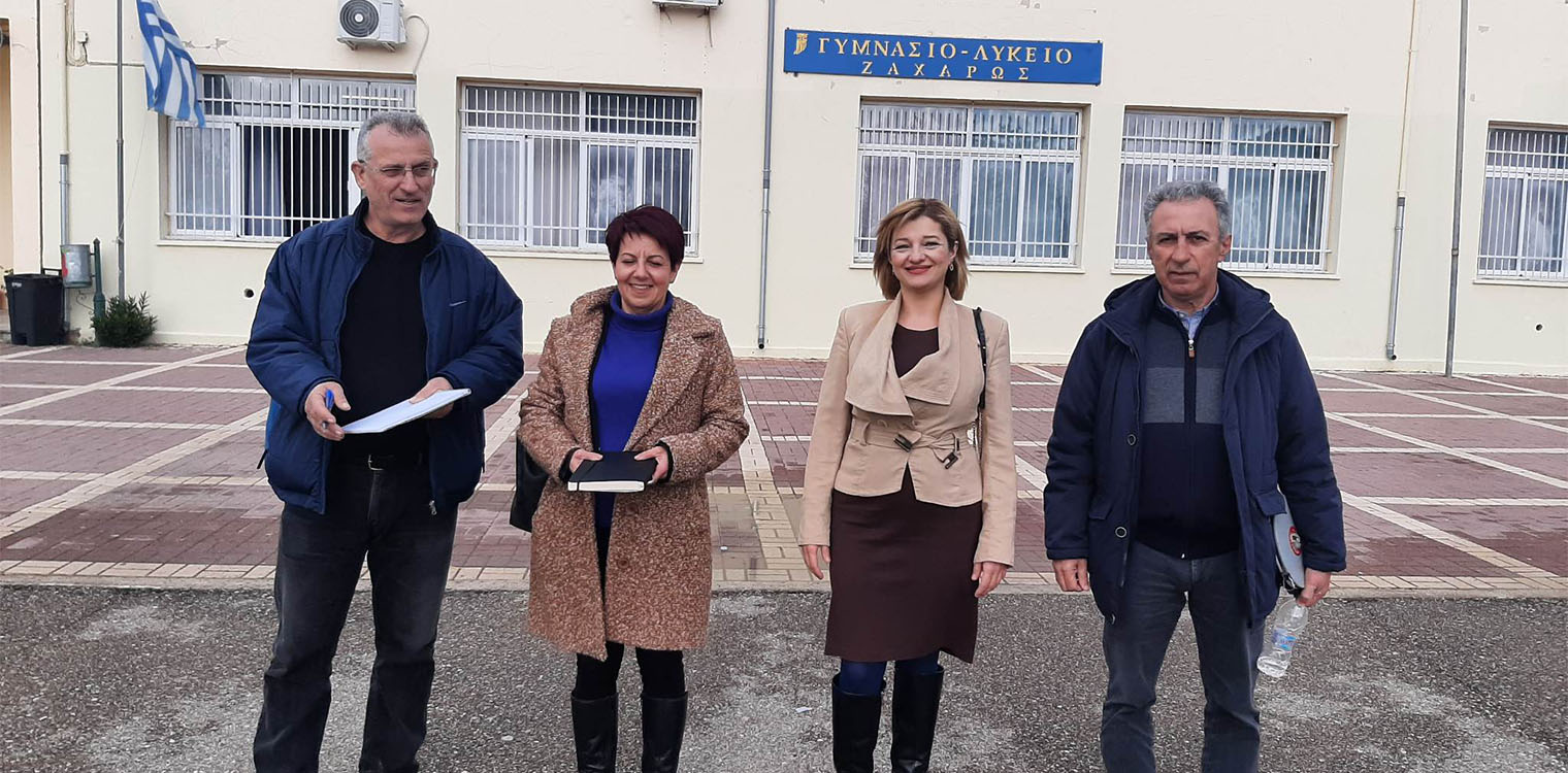 Αυγερινοπούλου: Άμεση ανταπόκριση από την ΚτΥπ για τις σχολικές μονάδες του Δήμου Ζαχάρως Φιγαλείας