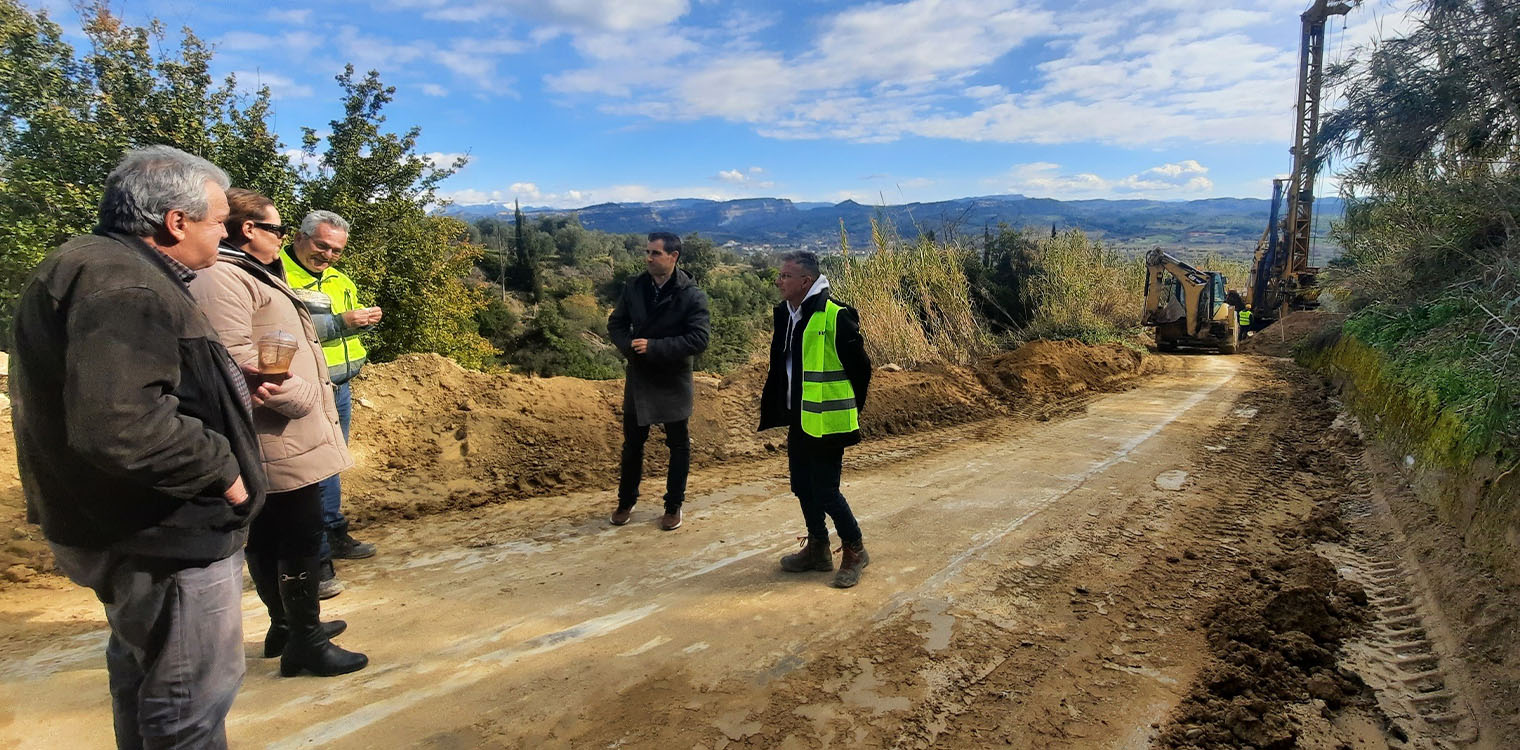 Σε εξέλιξη οι εργασίες κατασκευής της γέφυρας στο Επ. Οδικό Δίκτυο - Επίσκεψη Γιαννόπουλου στην ΤΚ Αρβανιτίου – Δ. Πύργου