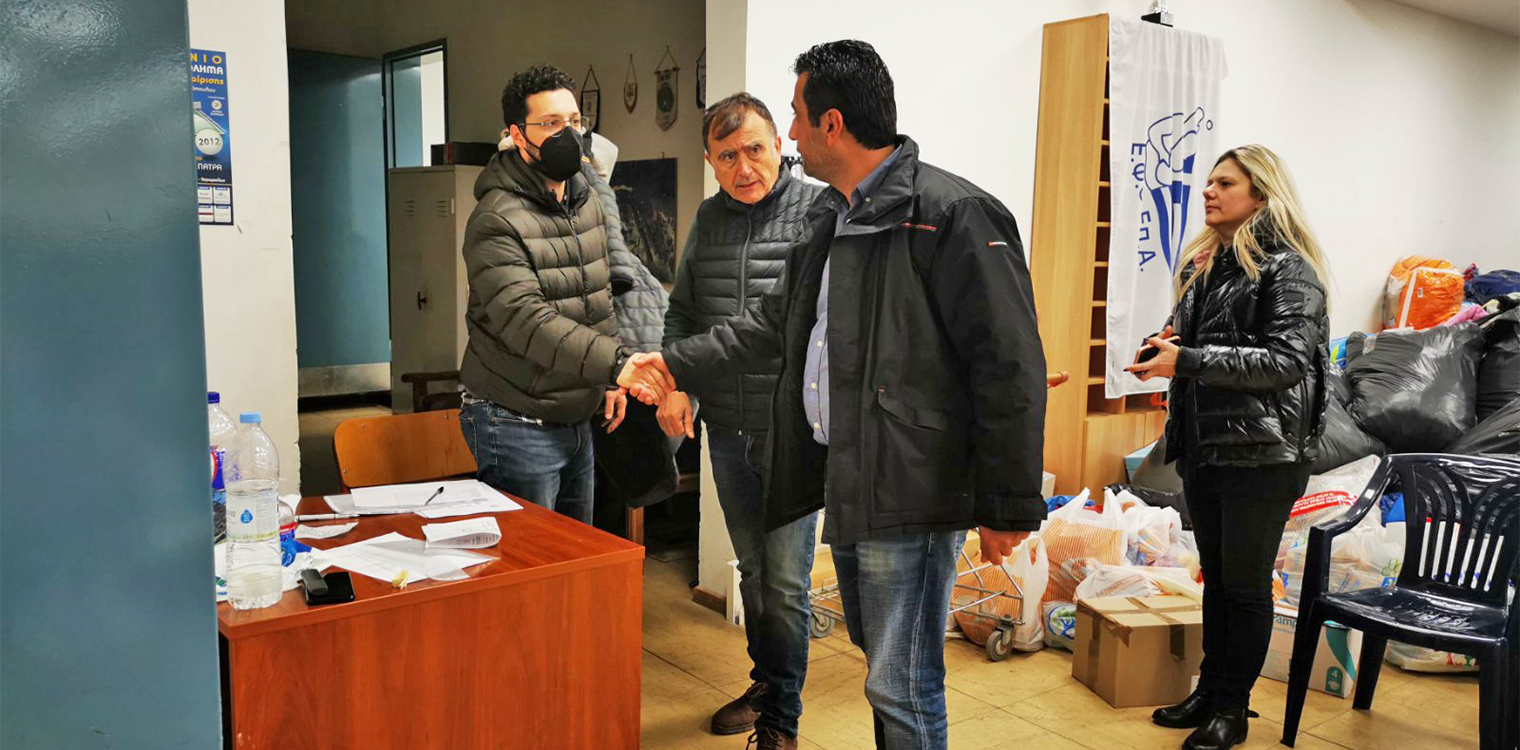 Παραδόθηκε η ανθρωπιστική βοήθεια του Δήμου Αρχ. Ολυμπίας για τους σεισμόπληκτους