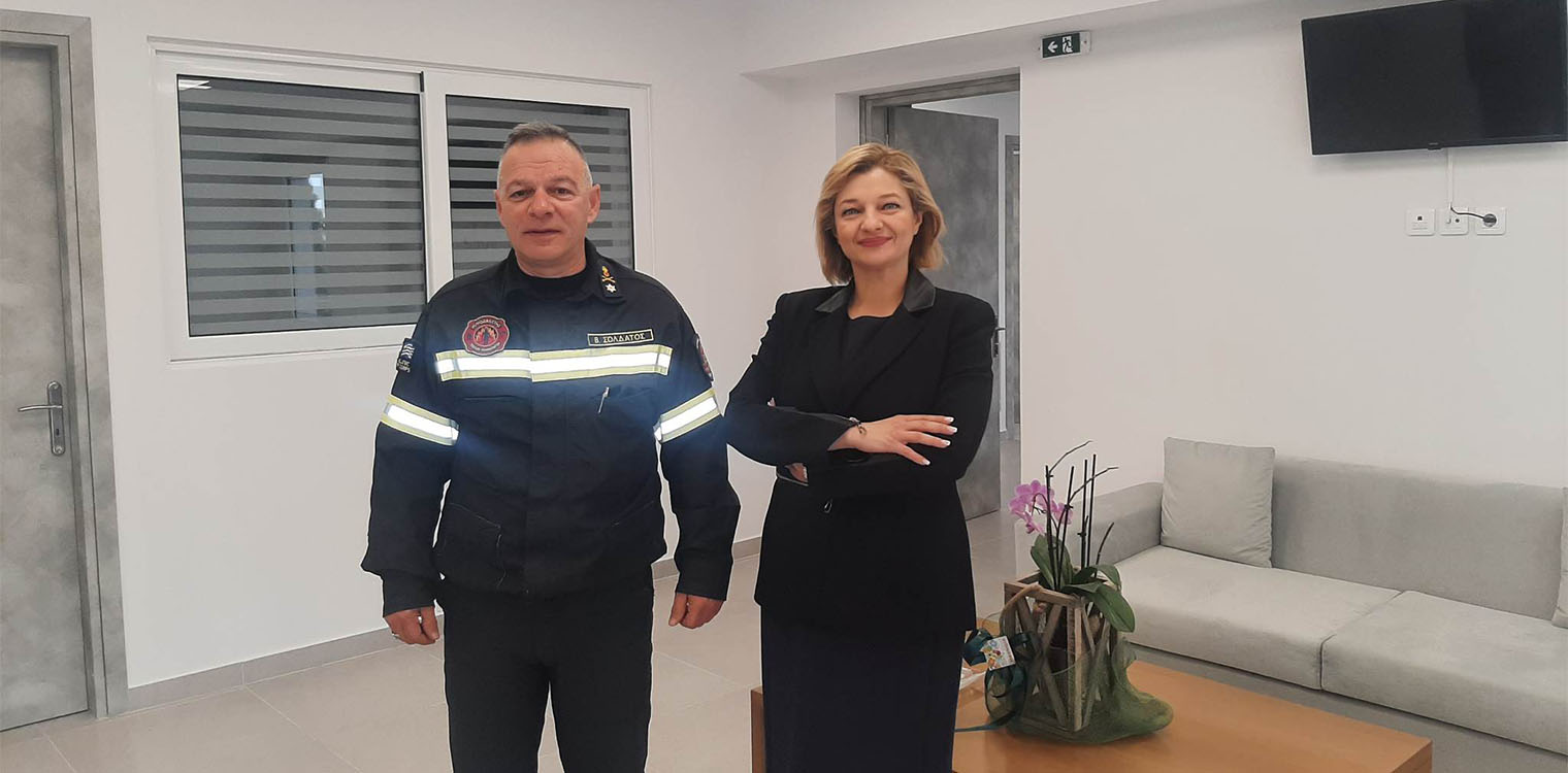 Αυγερινοπούλου: Συνάντηση εργασία με τον νέο Διοικητή Π.Υ Ηλείας, Ταξίαρχο Σολδάτο