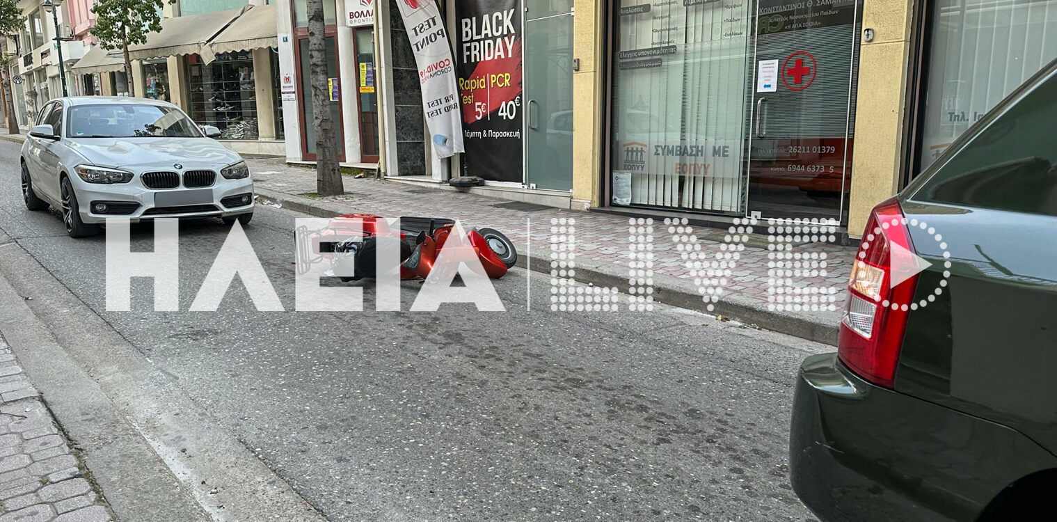 Πύργος: Ένας τραυματίας σε τροχαίο στην οδό Γερμανού