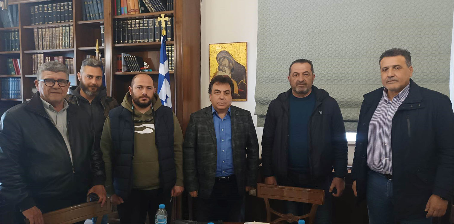 Στον Δήμαρχο Πύργου το προεδρείο του Κυνηγετικού Συλλόγου - Παραχωρήθηκε έκταση για τις δραστηριότητες του
