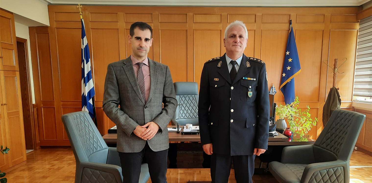 Συνάντηση Αντιπεριφερειάρχη Π.Ε. Ηλείας Β. Γιαννόπουλου, με τον Αστυνομικό Διευθυντή Ηλείας Γ. Σωτηρόπουλο
