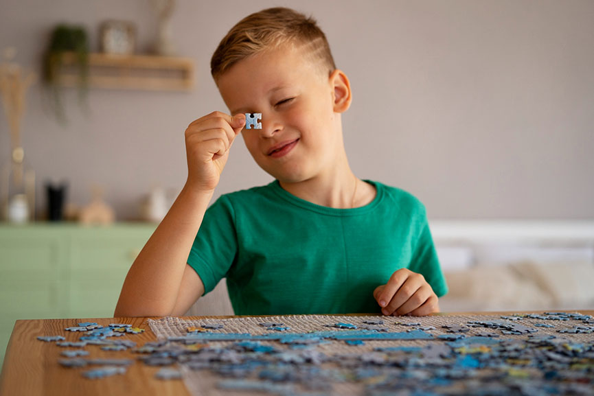 boy puzzle freepik