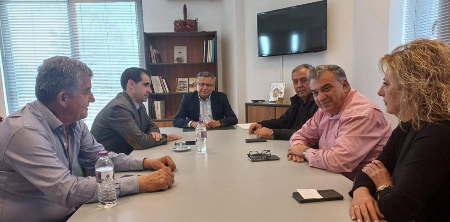 Συνάντηση Δήμαρχου Πηνειού με Αντιπεριφερειάρχη ΠΕ Ηλείας Β. Γιαννόπουλο