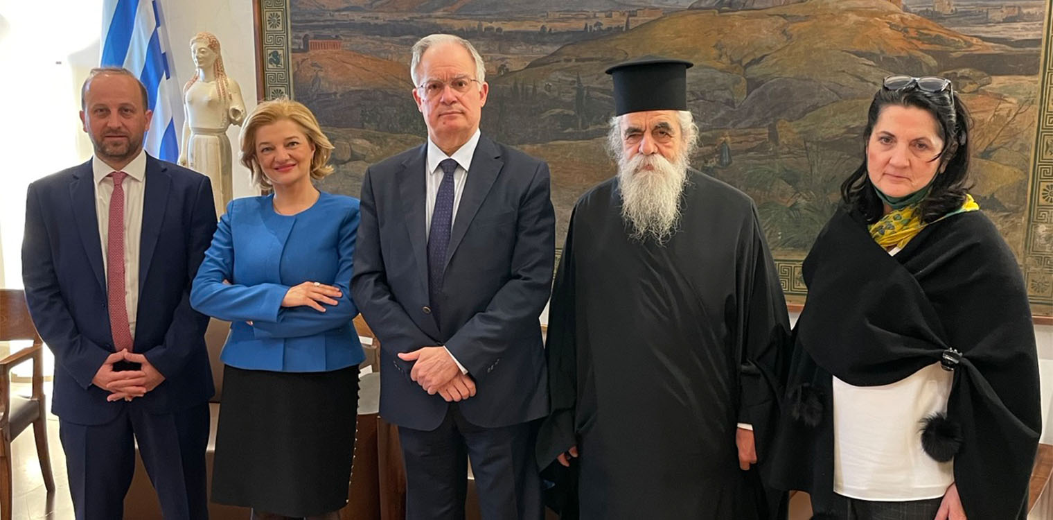 Συνάντηση του Μητροπολίτη Ηλείας, κ.κ. Αθανάσιου, και της Βουλευτού Ηλείας, Δ. Αυγερινοπούλου, με τον Πρόεδρο της Βουλής, κ. Τασούλα