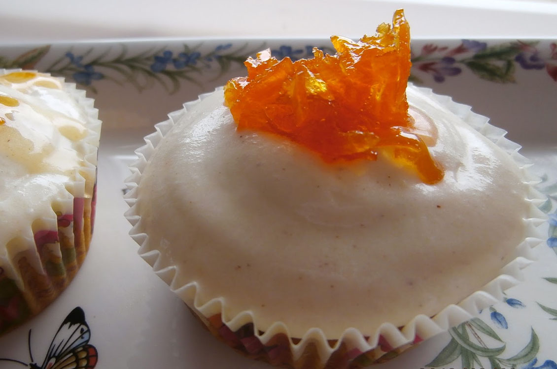 Cupcakes καρότου με μανταρίνι
