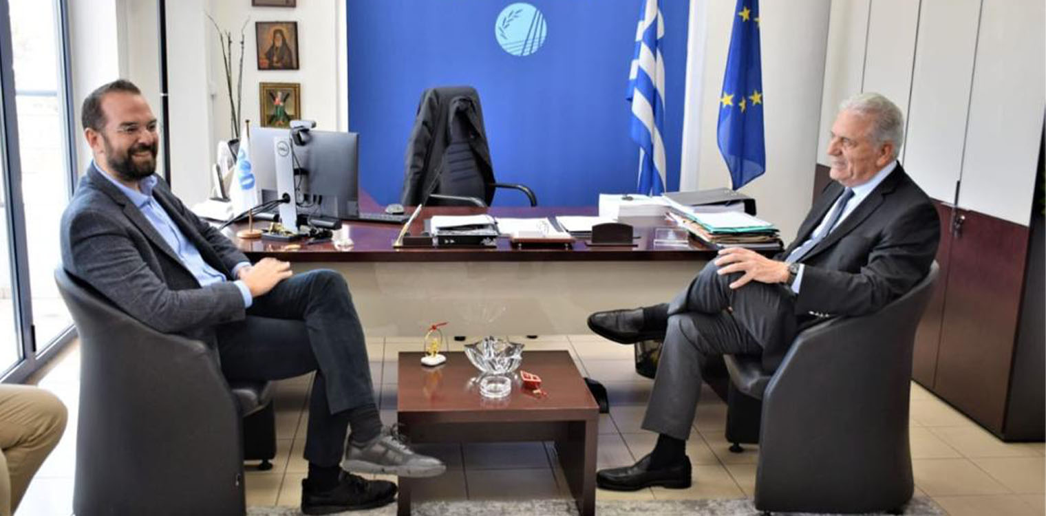 Με τον Περιφερειάρχη Ν. Φαρμάκη συναντήθηκε ο Δ. Αβραμόπουλος
