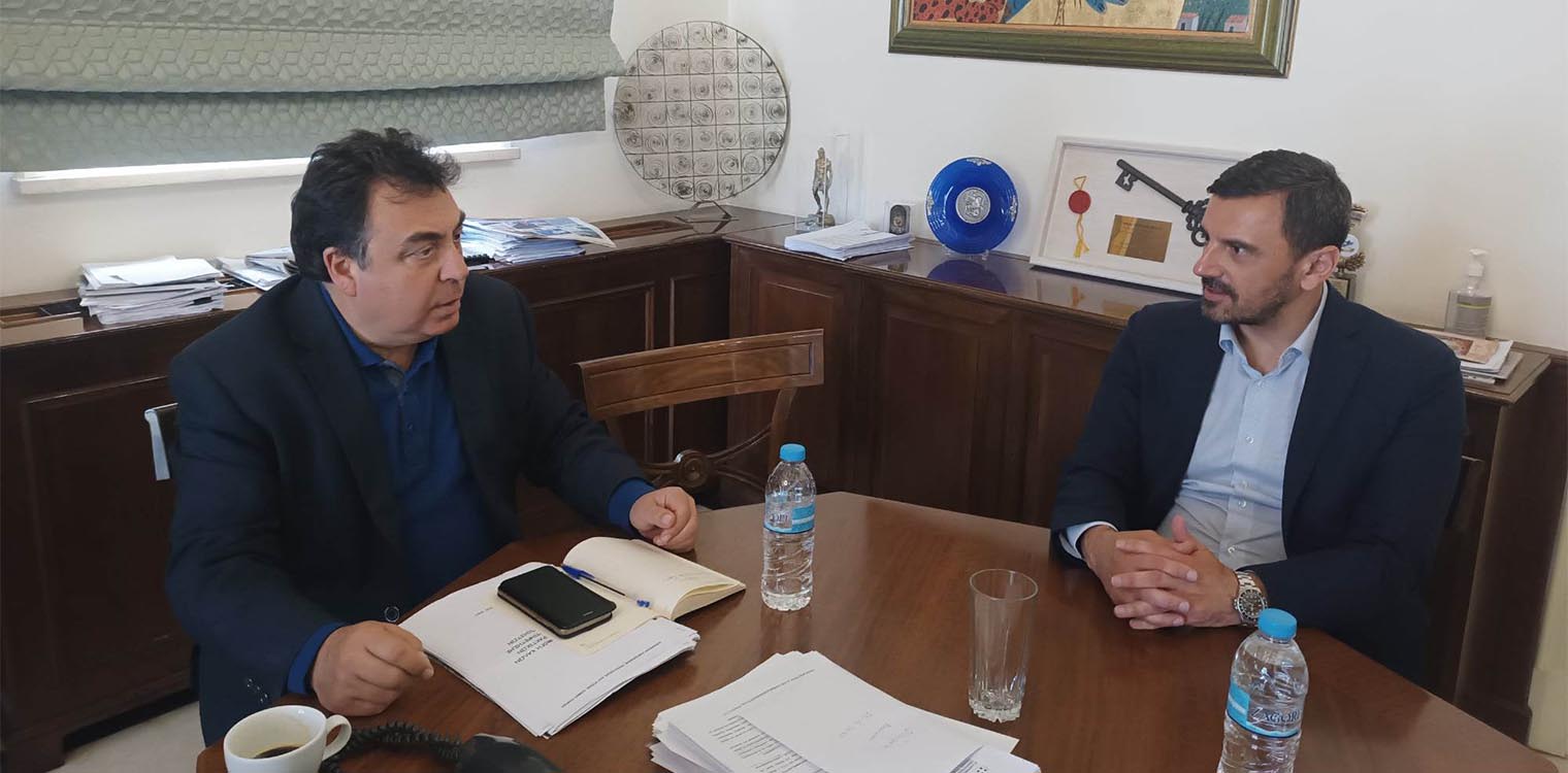 Συνάντηση του Δημάρχου Πύργου Παν. Αντωνακόπουλου με τον υποψήφιο βουλευτή Ηλείας Ανδρέα Νικολακόπουλο