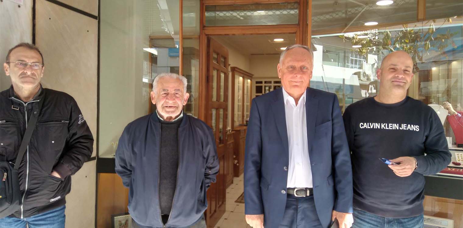 Με εμπόρους του Πύργου συναντήθηκε ο Νίκος Καλάκος