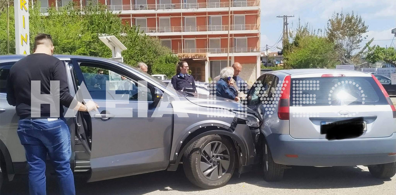 Πύργος: Θύματα μόνο οι λαμαρίνες σε τροχαίο στην οδό Πατρών
