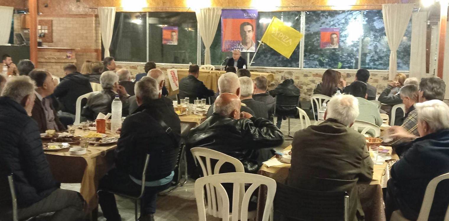 Χ. Φωτόπουλος: Δίπλα στους ανθρώπους της Πηνείας