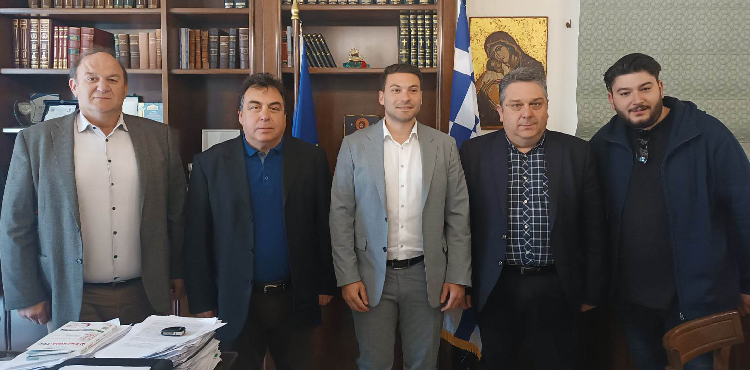 Συνάντηση του Δημάρχου Πύργου Παν. Αντωνακόπουλου με τον υποψήφιο βουλευτή Ηλείας Κων/νο Τσεριώνη
