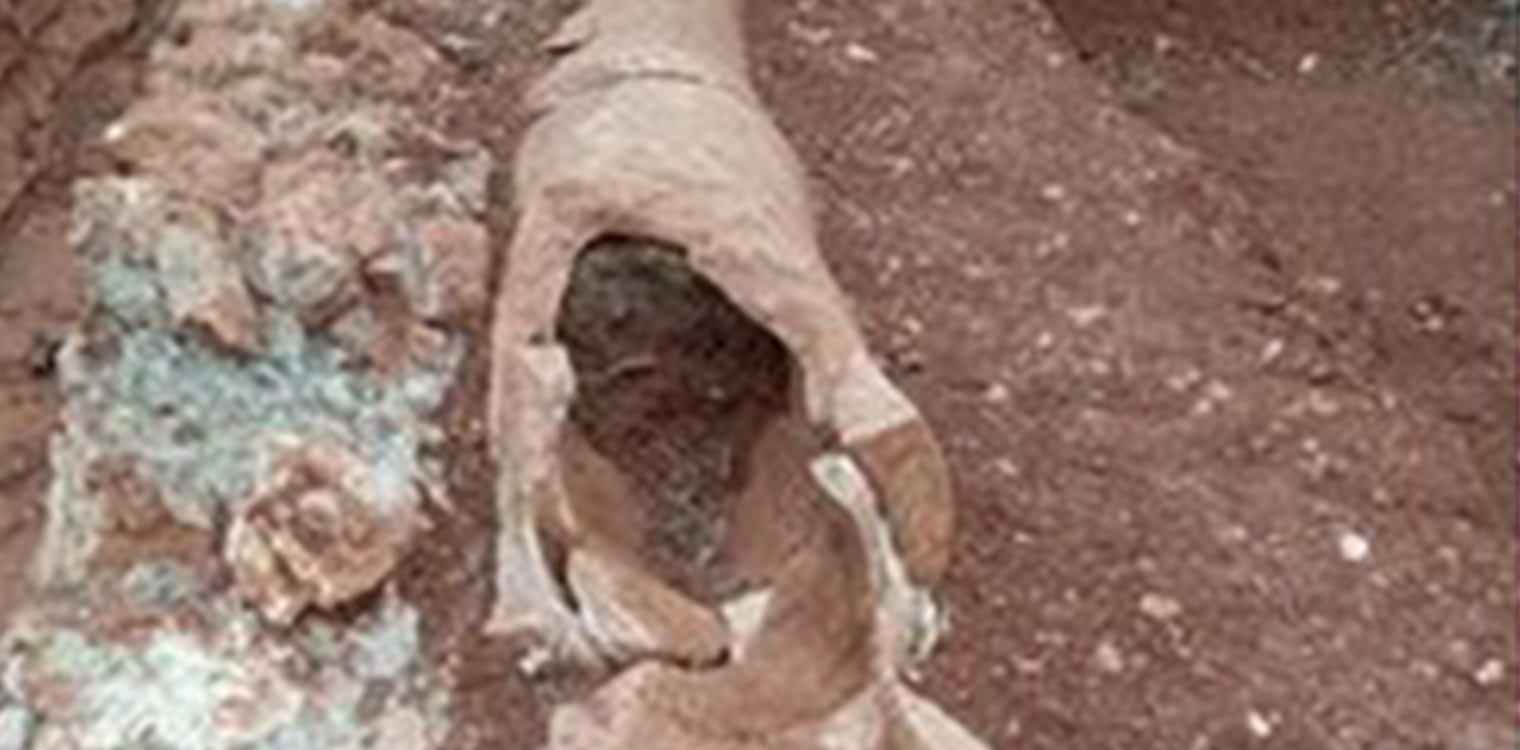 Nέα αρχαιολογική ανακάλυψη στη Χερσόνησο – Στο φως αρχαίος αγωγός μεταφοράς νερού