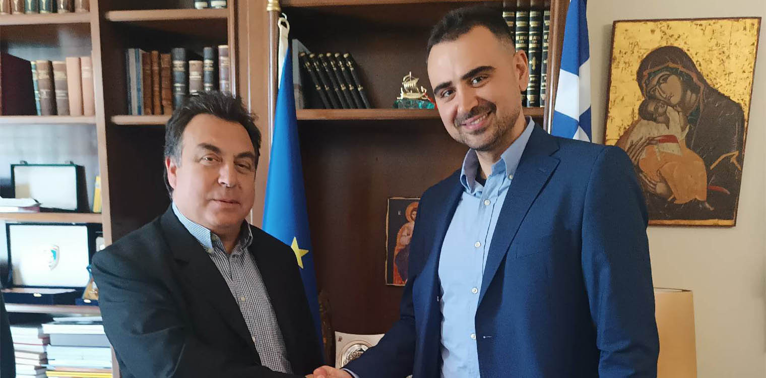 Συνάντηση του Δημάρχου Πύργου Παν. Αντωνακόπουλου με τον υποψήφιο βουλευτή Ηλείας Ιωάννη Ζαχαρόπουλο