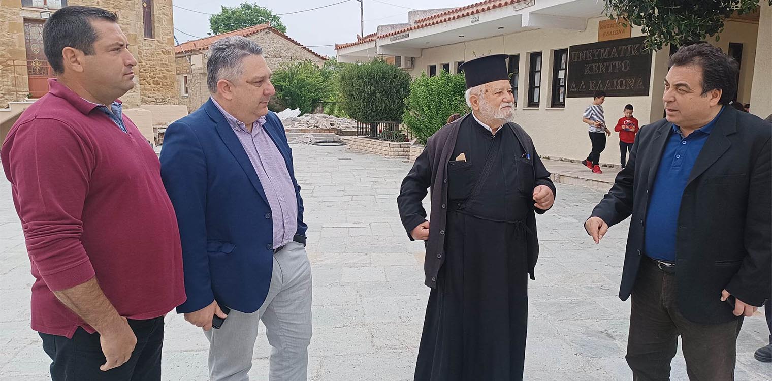 Ολοκληρώνονται τα έργα ανάπλασης της κεντρικής πλατείας του Ελαιώνα