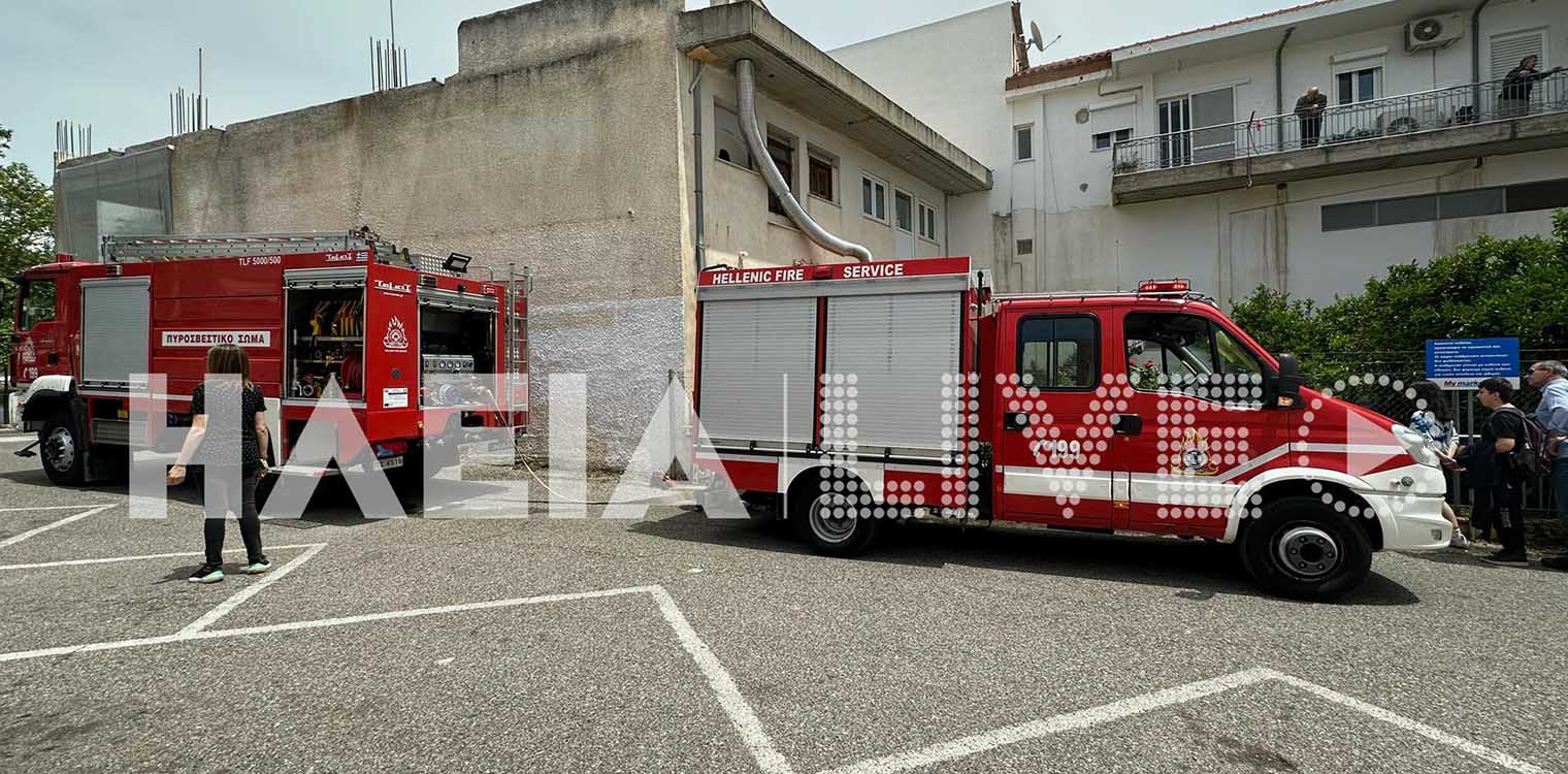Πύργος: Πυρκαγιά δίπλα σε super market στα Χαλικιάτικα