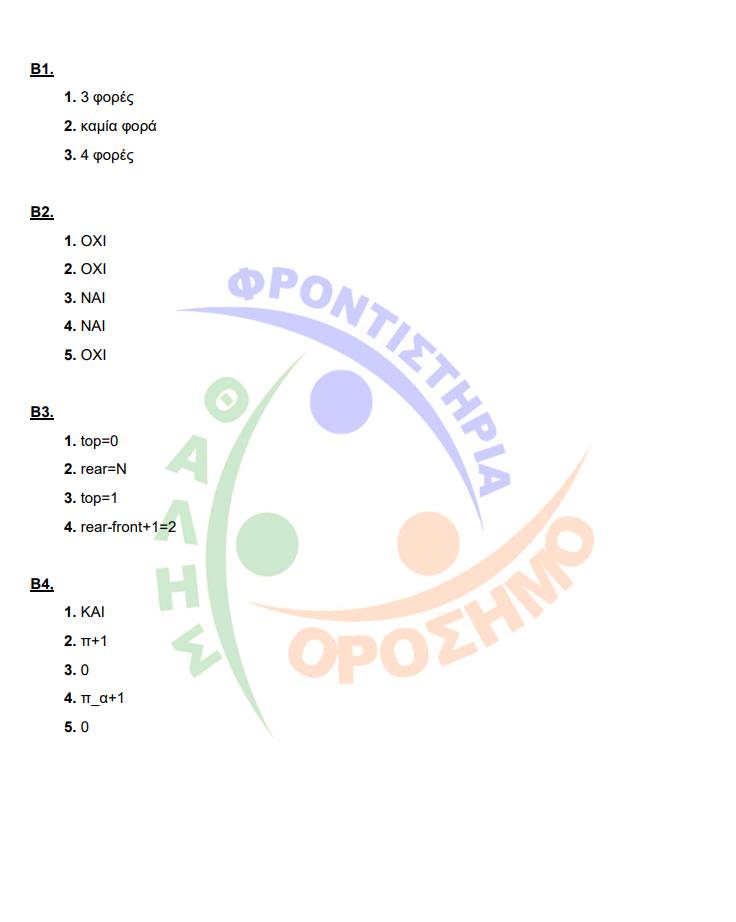 orosimo pliroforiki apantiseis 2