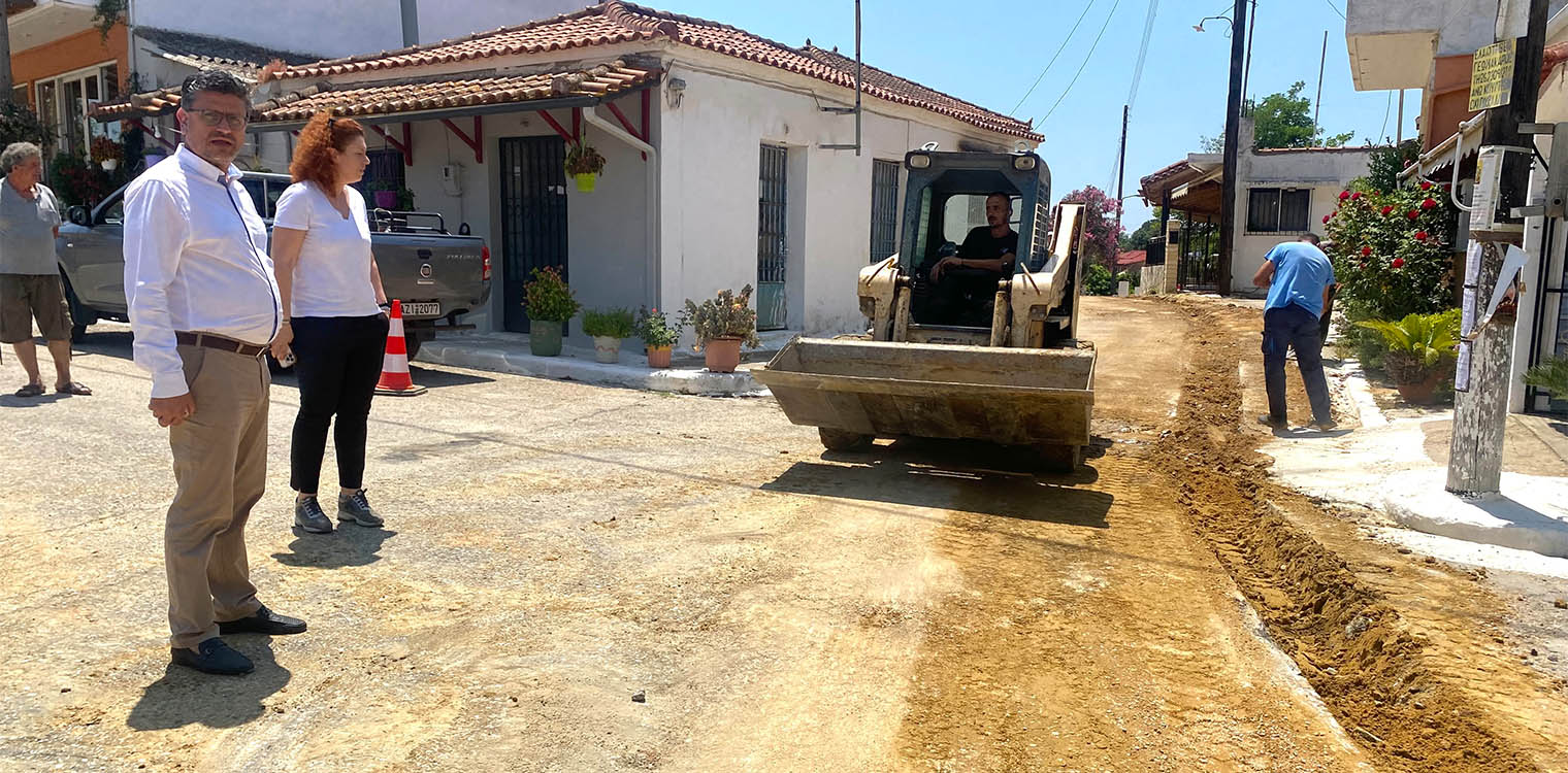Δήμος Ανδραβίδας-Κυλλήνης: Προχωρά η αντικατάσταση του δικτύου ύδρευσης και στο Ψάρι