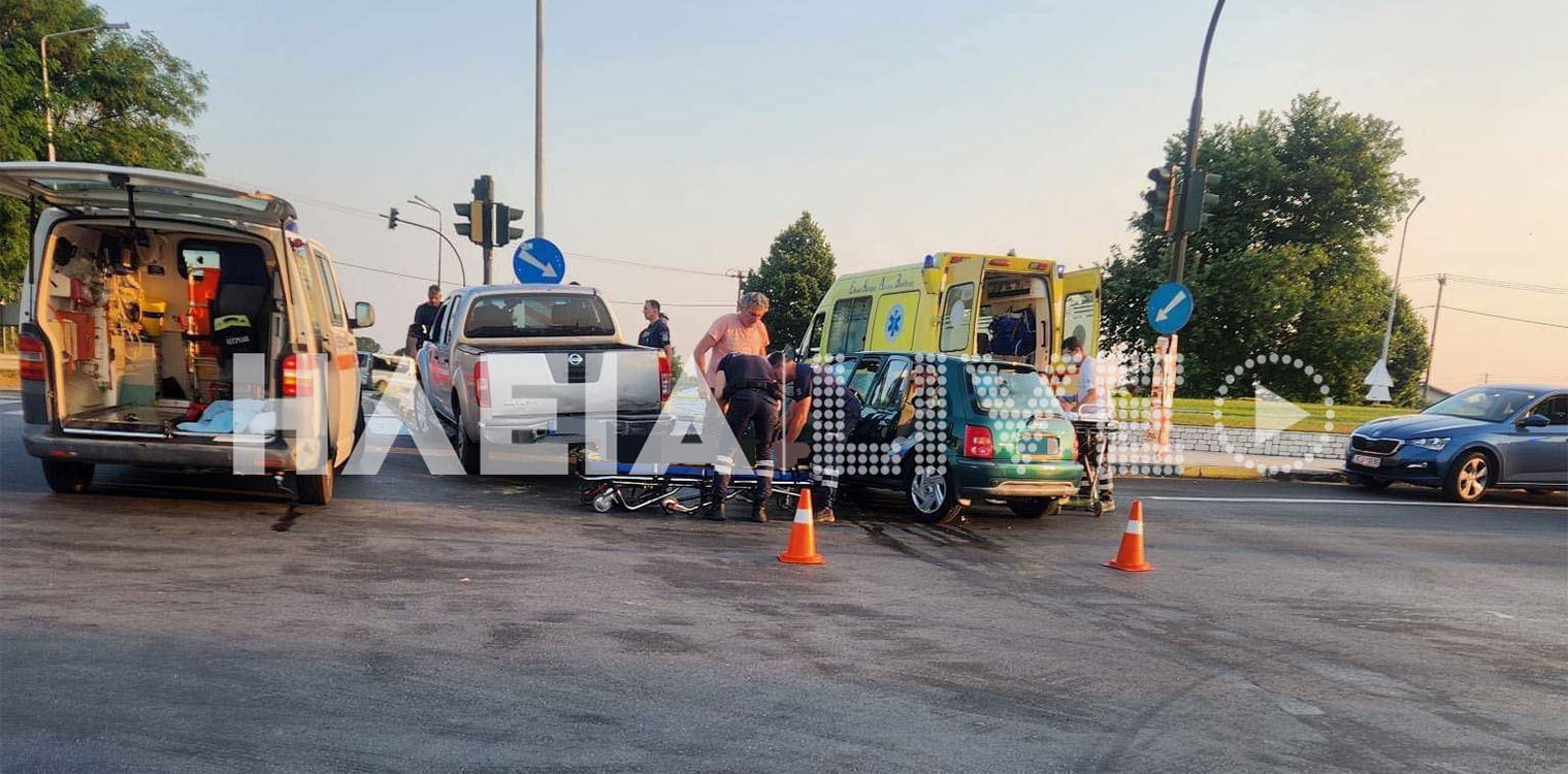 Πύργος: Σοβαρό τροχαίο με τραυματίες στον κόμβο Φιλοθέης