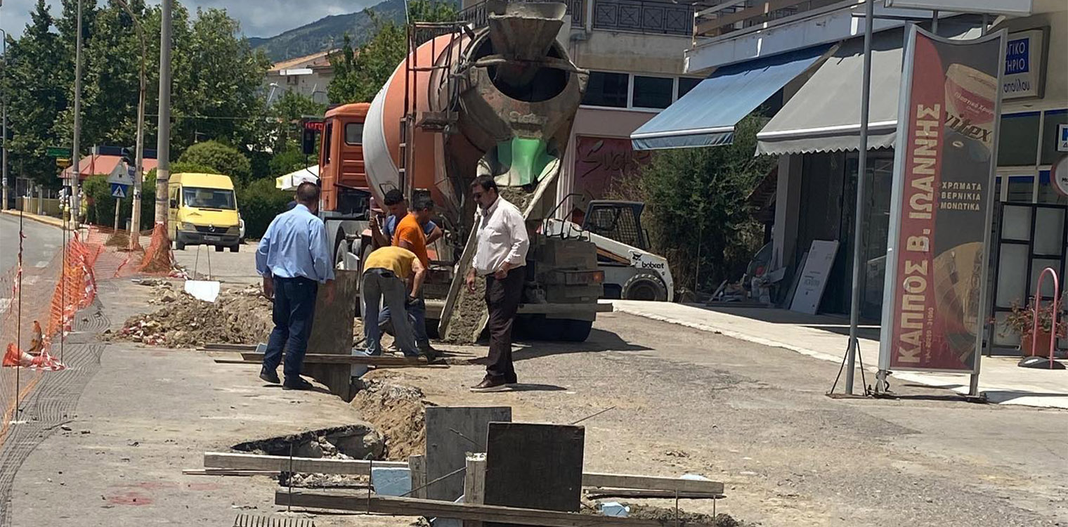 Ολοκληρώθηκε το αντιπλημμυρικό έργο αντιμετώπισης των όμβριων υδάτων επί της Εθνικής Οδού στη Ζαχάρω