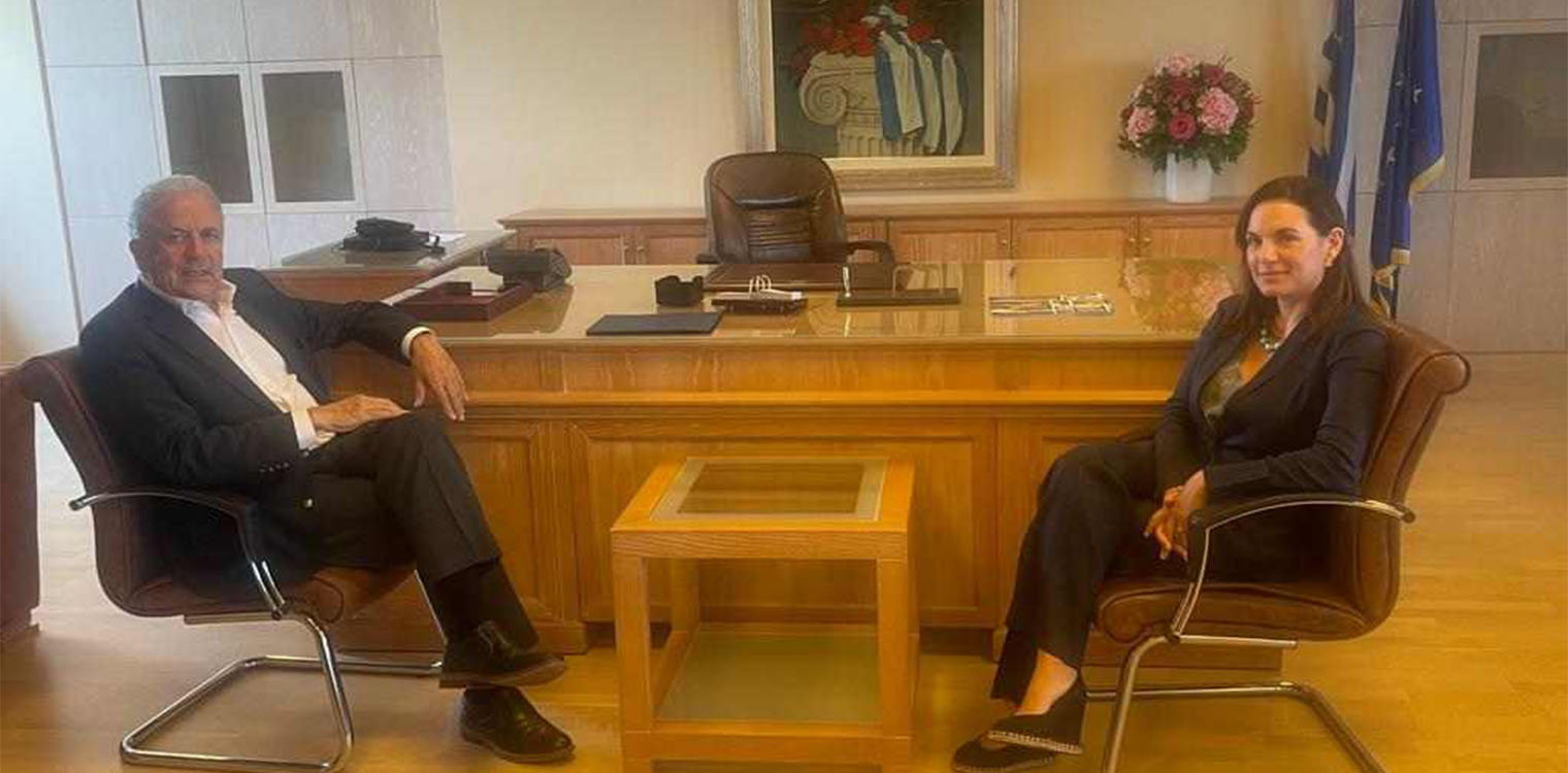 Με την Υπουργό Τουρισμού Όλγα Κεφαλογιάννη συναντήθηκε ο Δ. Αβραμόπουλος
