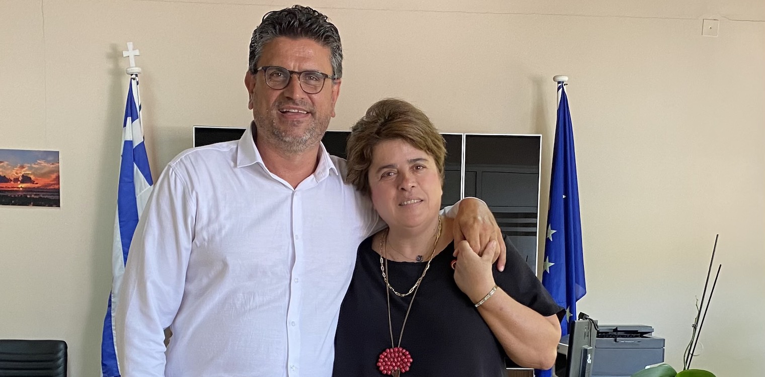 Η Χρυσούλα Ψυχογιού στο πλευρό του Γιάννη Λέντζα