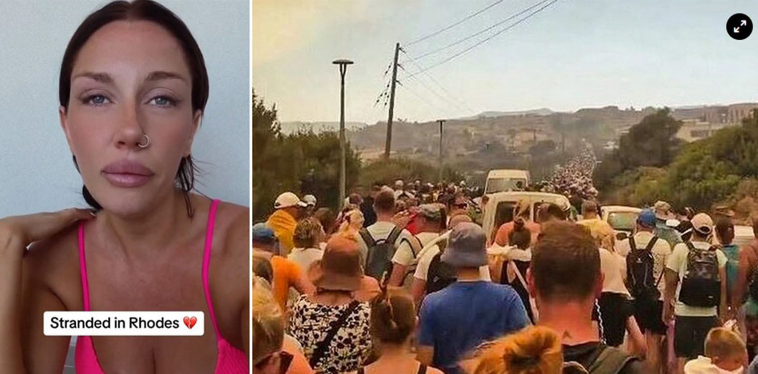 Φωτιά στη Ρόδο: Τα δάκρυα Βρετανίδας μετά τη διάσωσή της - «Ευχαριστώ τον Έλληνα ήρωα που μας έσωσε»
