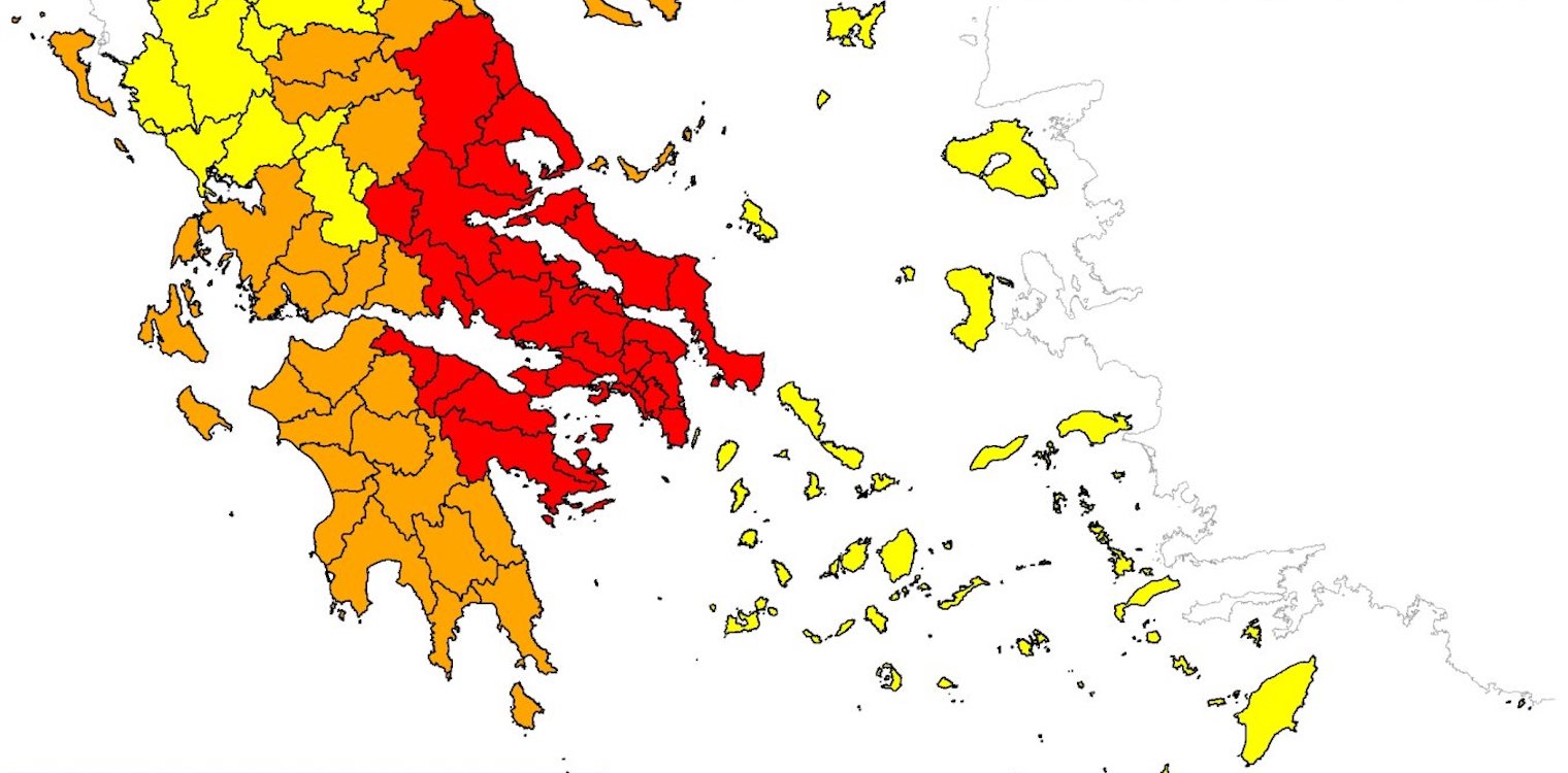 Πολύ υψηλός κίνδυνος πυρκαγιάς έως κατάσταση συναγερμού την Τετάρτη στη Δυτ. Ελλάδα