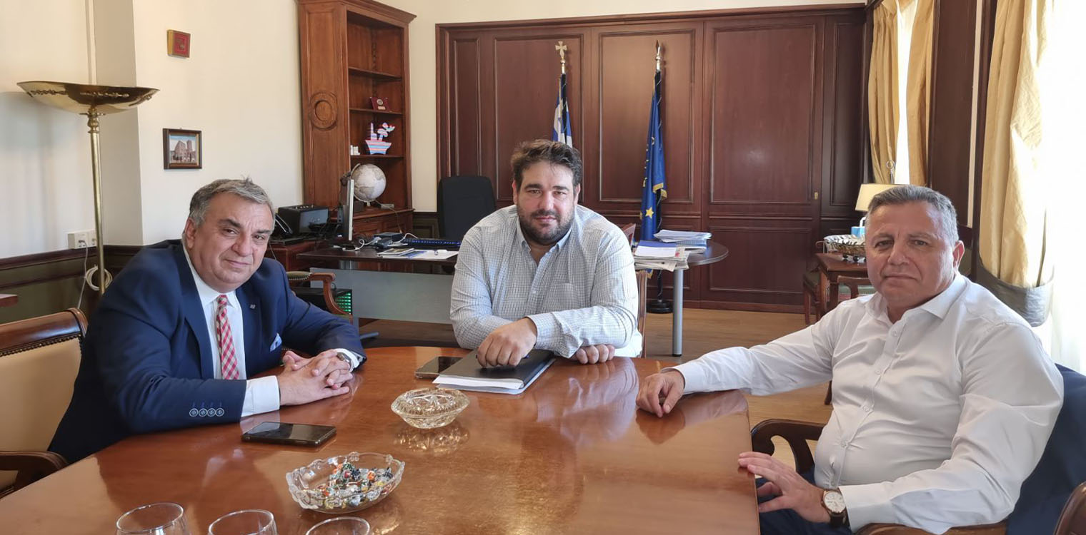 Ο Δήμαρχος Πηνειού στον Αν. Υπ. Εσωτερικών Θ. Λιβάνιο