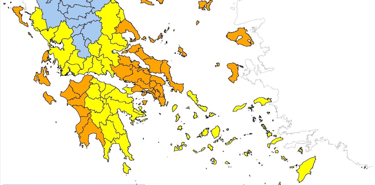 Ξανά στο “κόκκινο” Ηλεία και Αχαΐα για κίνδυνο πυρκαγιάς την Τρίτη 8/8