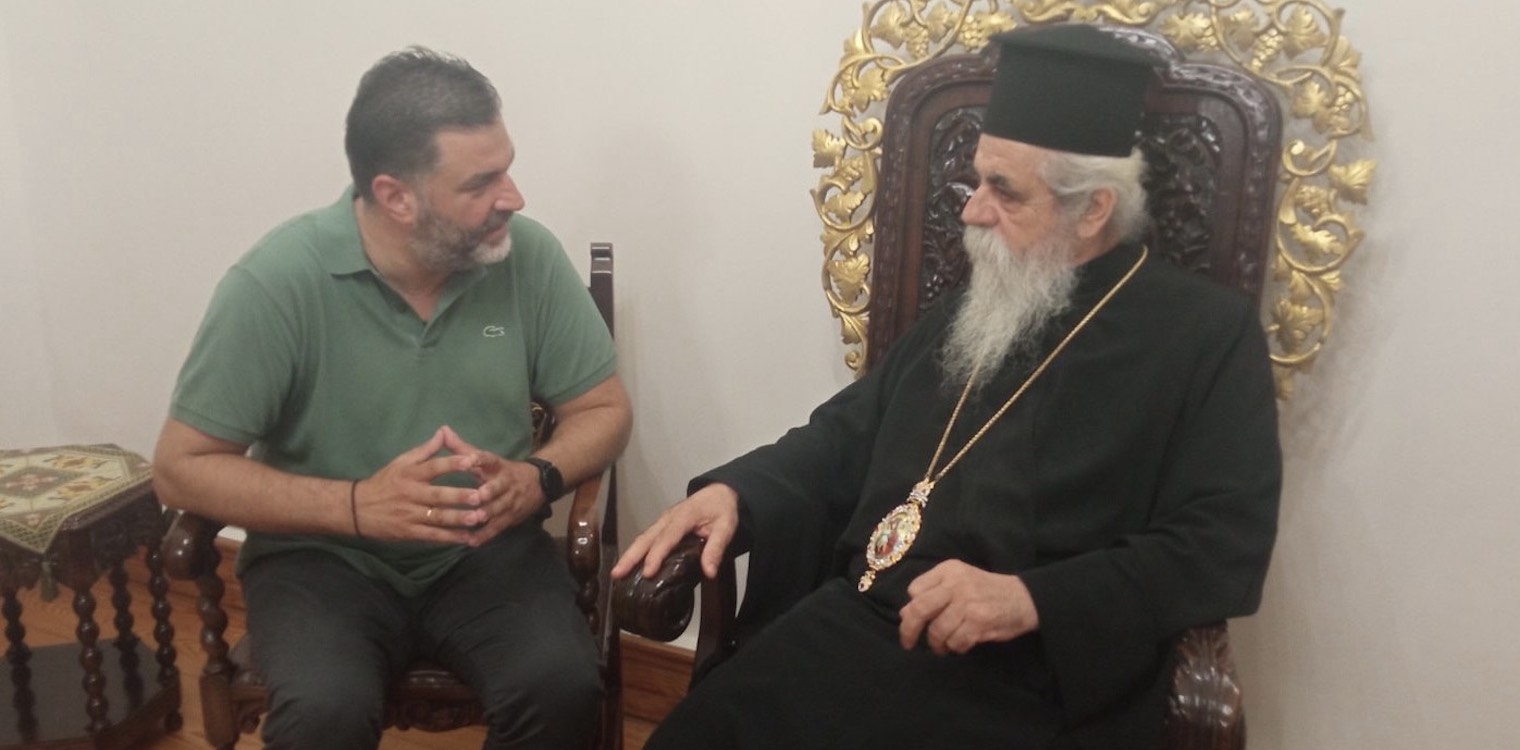 Από Θεού αρξασθαι - Στον Μητροπολίτη Ηλείας ο υποψήφιος Περιφερειάρχης Δυτ. Ελλάδας Σπ. Σκιαδαρέσης
