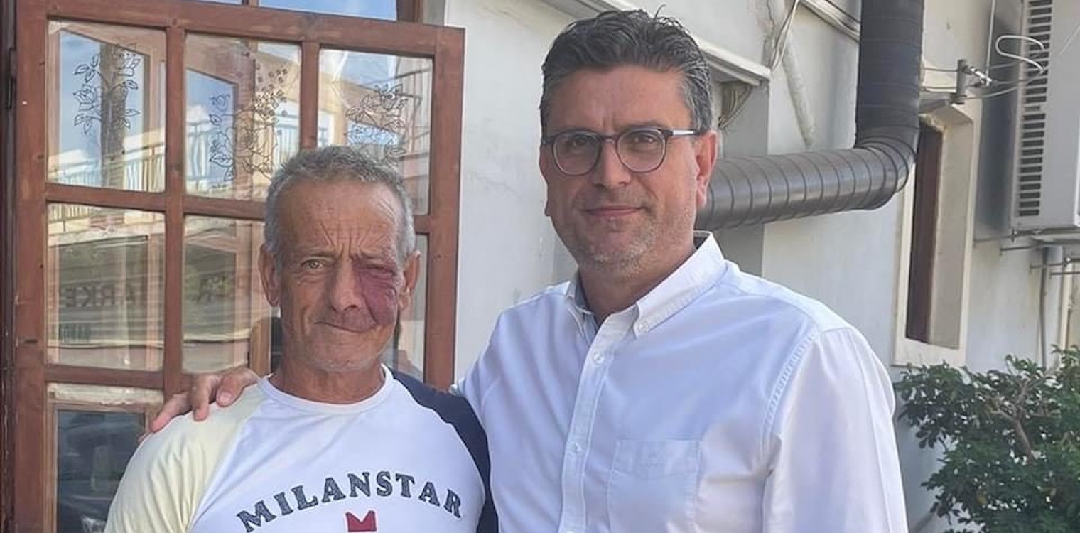 Ο Χρήστος Πέρδικας στο πλευρό του Γιάννη Λέντζα