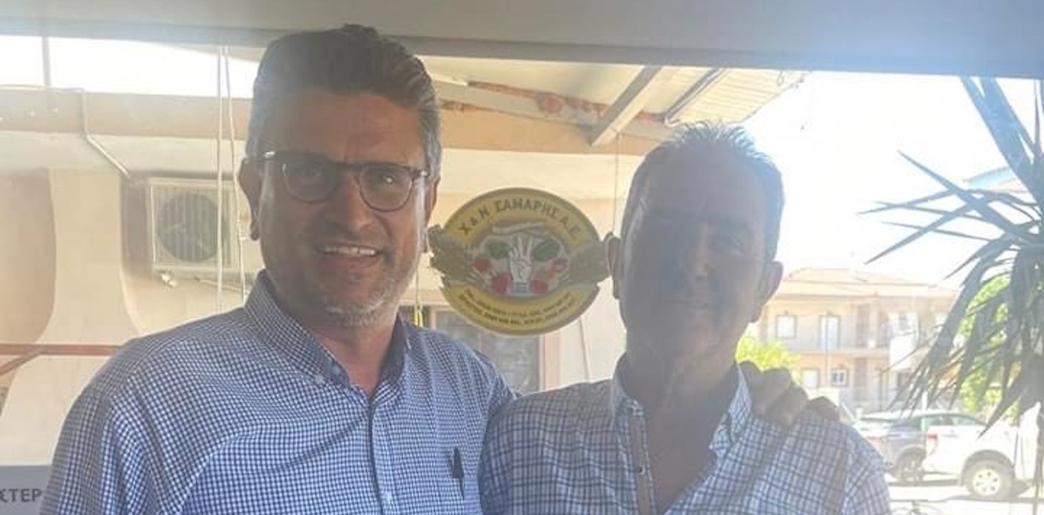 Ο Χρήστος Σάμαρης στο πλευρό του Γιάννη Λέντζα